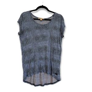 Michael Kors Scoopneck blue/black printed top. Size medium in great conditions.